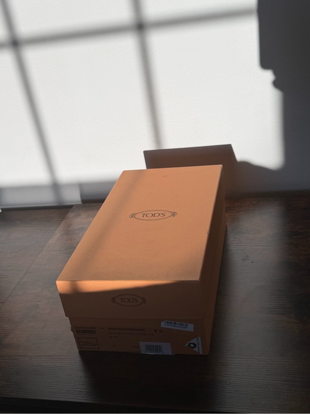 Tod's Orange Logo Shoe Box